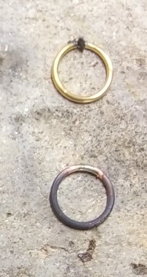 Judy Larson's Simple Bail on a Coin Pendant - Make the Bail, Findings & Components, Toggles & Clasps, Earwire & Headpin, Butane Torch, Soldering, Solder, Use medium paste solder to close the ring.